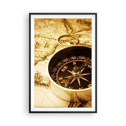 Poster in cornice nera - A est o a ovest? - 61x91 cm