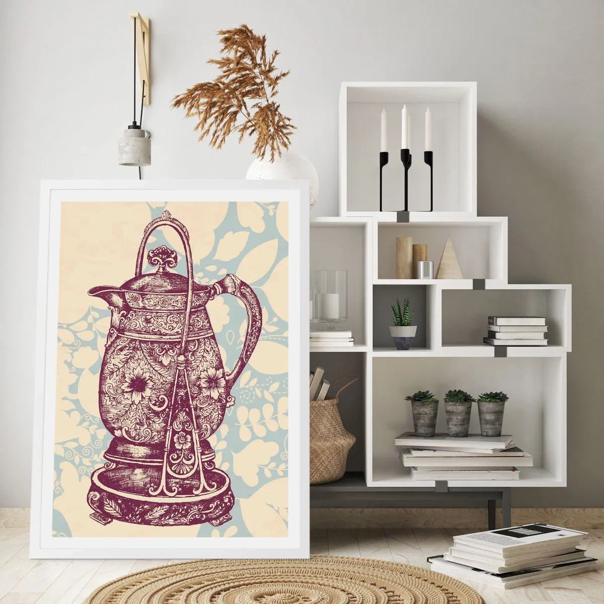 Poster in cornice bianca - La bellezza del quotidiano - 70x100 cm