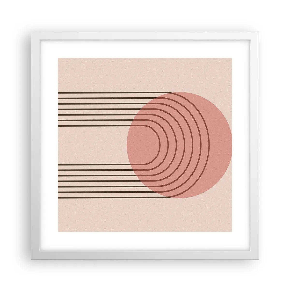 Poster in cornice bianca - Attrazione irresistibile - 40x40 cm