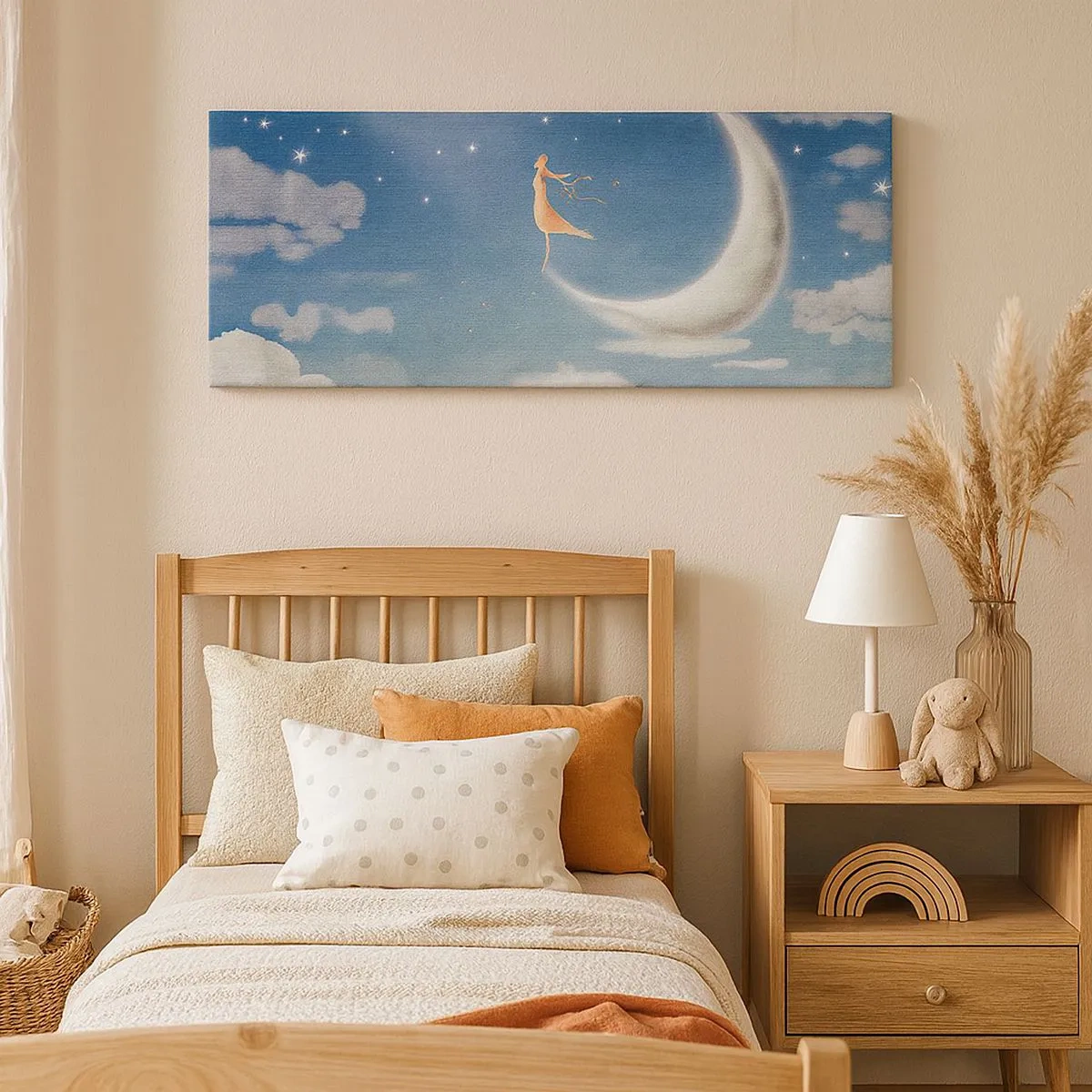 Quadro su tela - Stampe su Tela - Seduttrice celeste - 100x40 cm