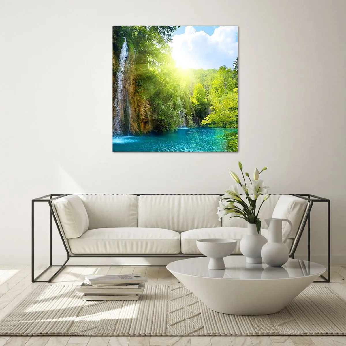 Quadro su vetro - Così deve essere il paradiso - 50x50 cm