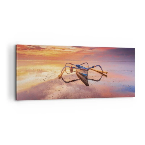 Quadro su tela - Stampe su Tela - La pace della sera tropicale - 100x40 cm
