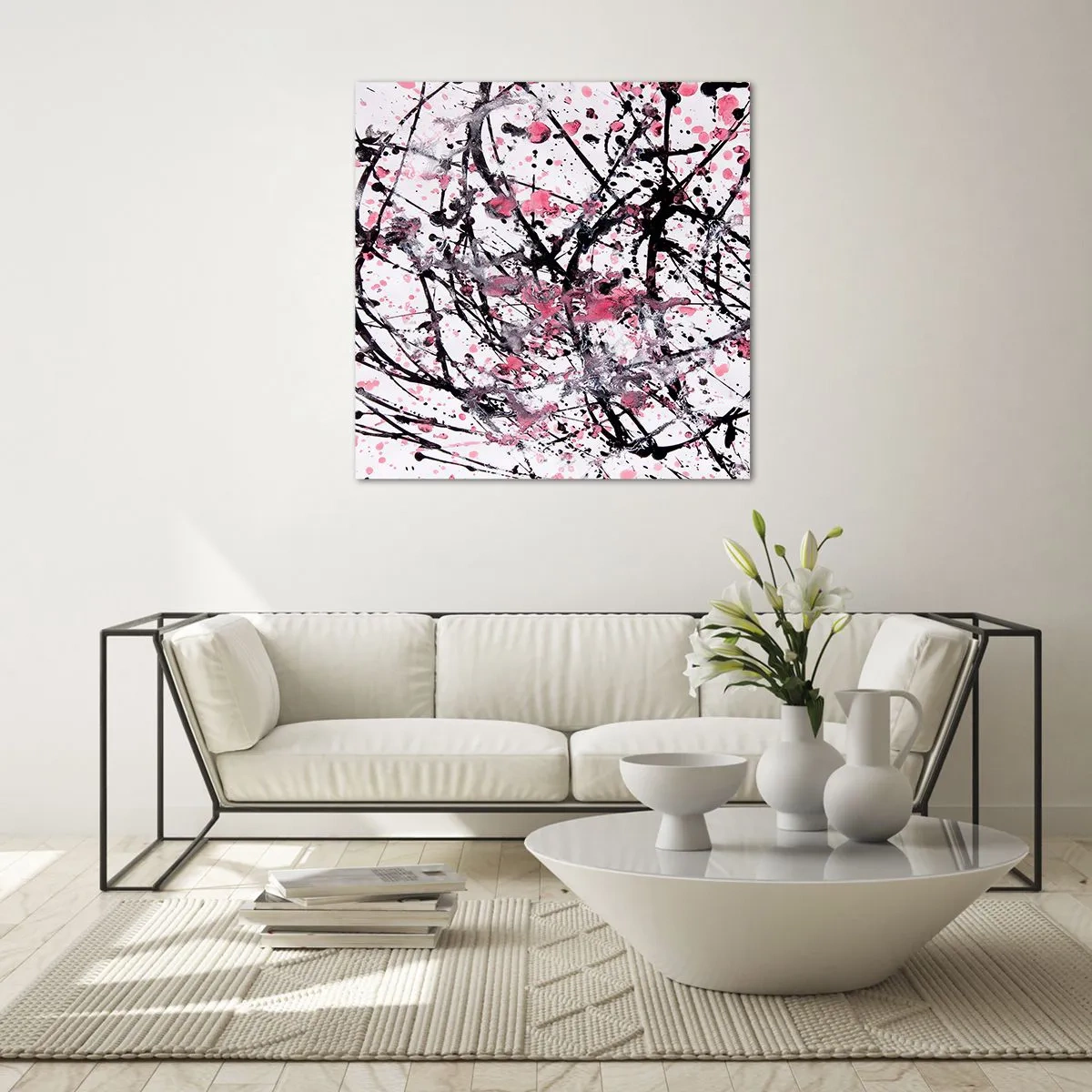 Quadro su vetro - La natura passeggera della vita - 40x40 cm