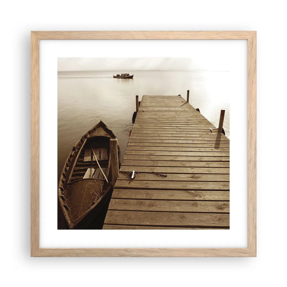 Poster in cornice rovere chiaro - La grande pace - 40x40 cm