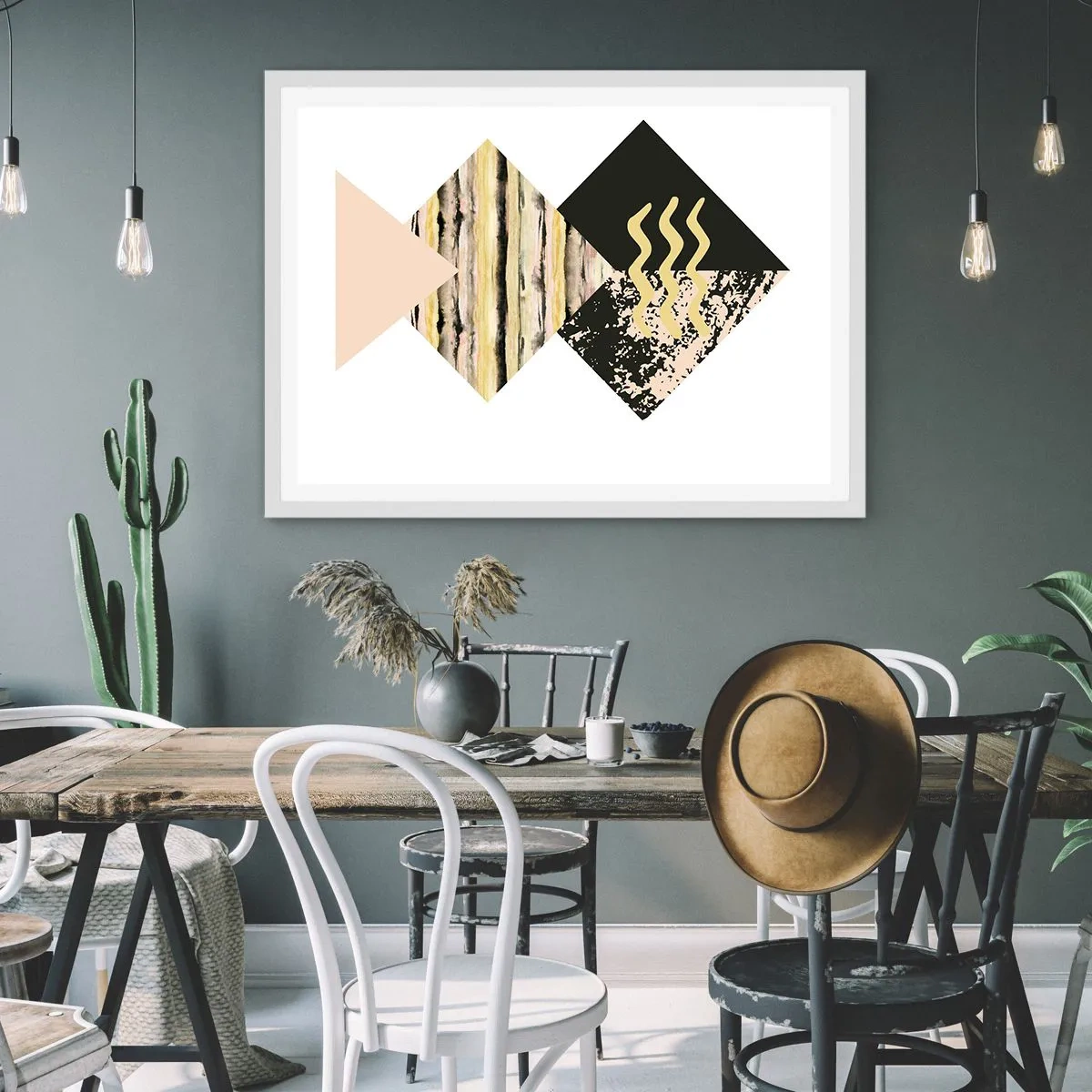 Poster in cornice bianca - Non è così facile - 40x30 cm