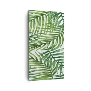 Quadro su tela - Stampe su Tela - Sotto un baldacchino verde - 45x80 cm