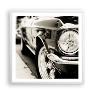 Poster in cornice bianca - Bellezza intramontabile - 60x60 cm