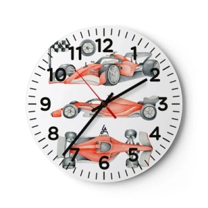 Orologio da parete - Orologio in Vetro - Inseguendo i sogni - 40x40 cm