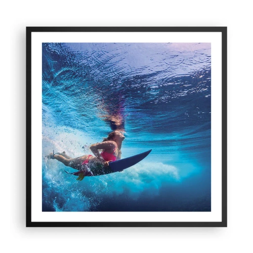 Poster in cornice nera - La profondità della gioia - 60x60 cm