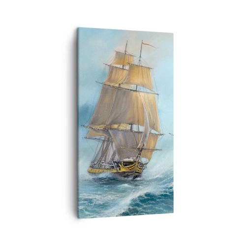 Quadro su tela - Stampe su Tela - Frangendo i flutti - 45x80 cm