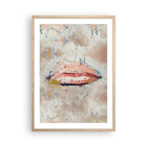 Poster in cornice rovere chiaro - Risveglia i sensi - 50x70 cm