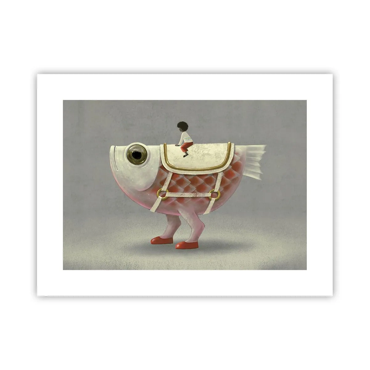 Poster - Il cavaliere del pesce - 40x30 cm