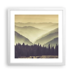 Poster in cornice bianca - Dopo sette montagne… - 40x40 cm