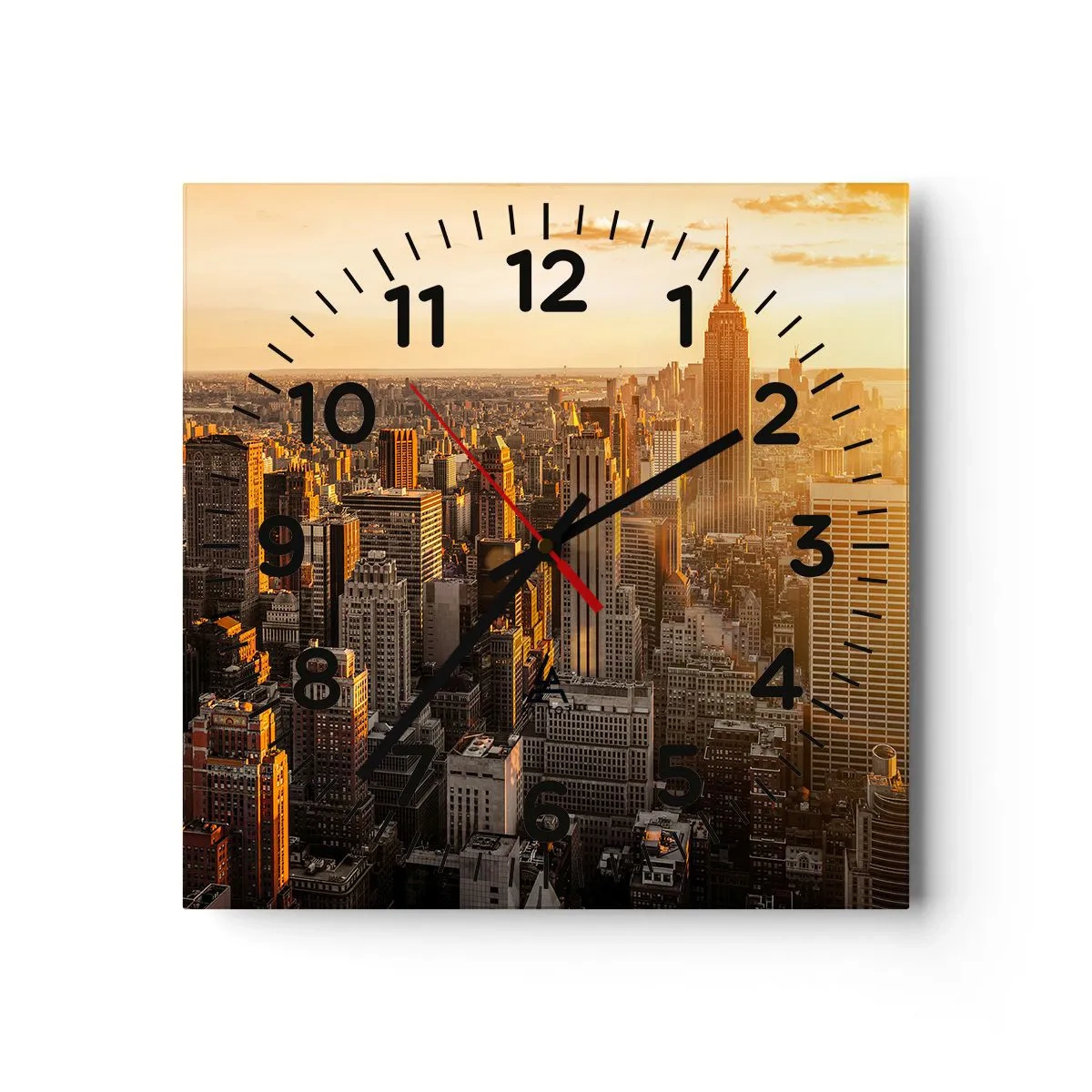 Orologio da parete - Orologio in Vetro - Crescere al sole - 30x30 cm