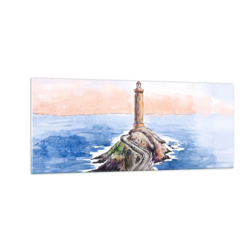 Quadro su vetro - Rivolto verso il mare - 100x40 cm