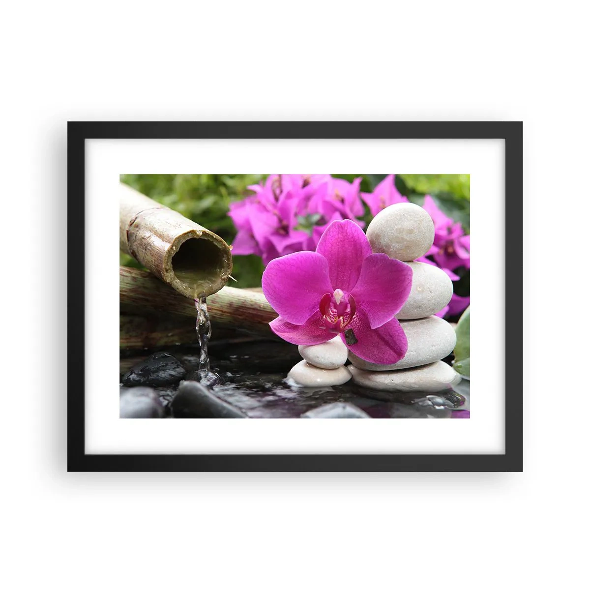 Poster in cornice nera - E già ti riposi - 40x30 cm