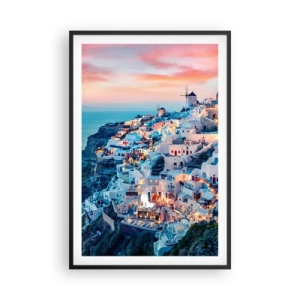 Poster in cornice nera - La tua grossa vacanza greca - 61x91 cm