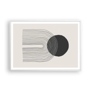 Poster in cornice bianca - Tremore e fiducia - 100x70 cm