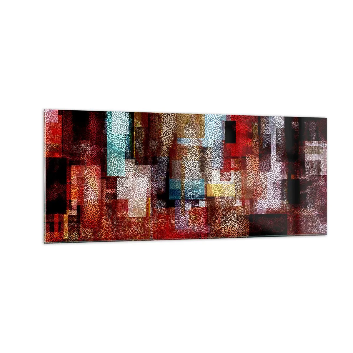 Quadro su vetro - Confusione aggrovigliata - 100x40 cm