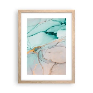 Poster in cornice rovere chiaro - Danza di forme e colori - 30x40 cm