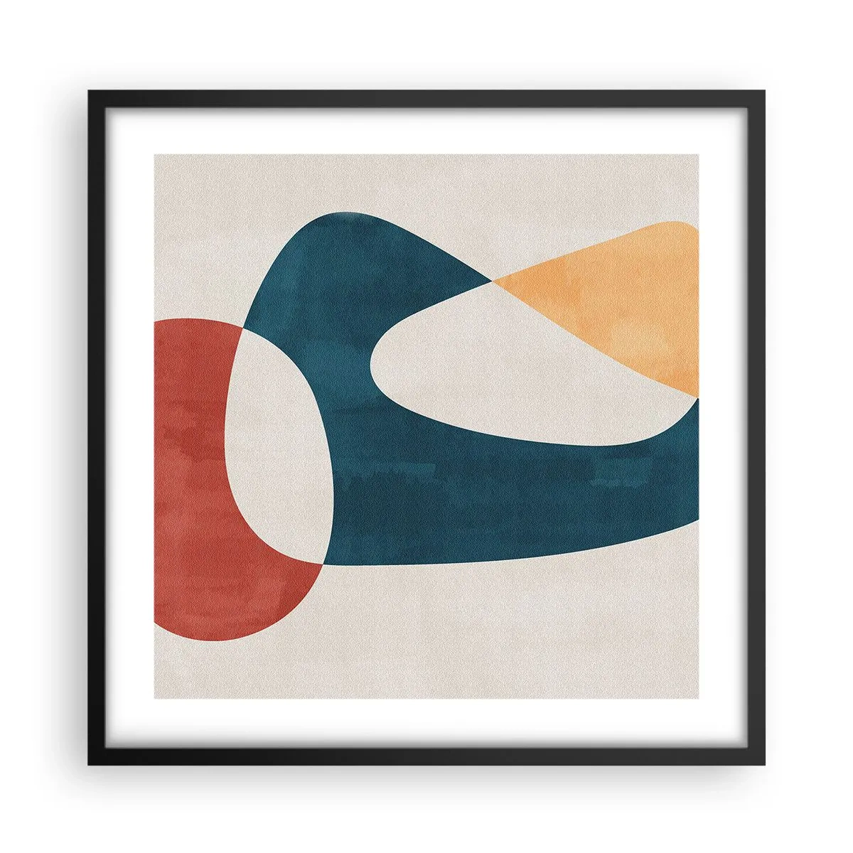 Poster in cornice nera - Influenze e metamorfosi - 50x50 cm