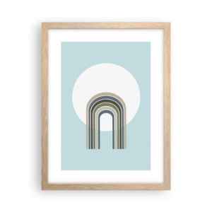 Poster in cornice rovere chiaro - Attrazione irresistibile - 30x40 cm