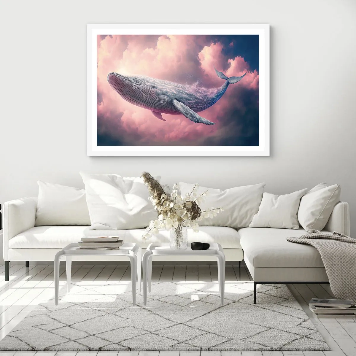 Poster in cornice bianca - Strofinati gli occhi - 70x50 cm