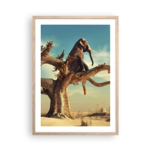 Poster in cornice rovere chiaro - Nuovo punto di vista - 50x70 cm