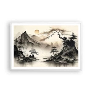 Poster in cornice bianca - Il fascino irripetibile dell'oriente - 91x61 cm