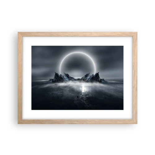 Poster in cornice rovere chiaro - La fine del racconto - 40x30 cm