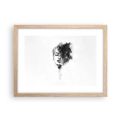 Poster in cornice rovere chiaro - Cosa sogna la ragazza - 40x30 cm