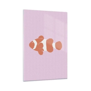 Quadro su vetro - Abbinato ai coralli - 80x120 cm