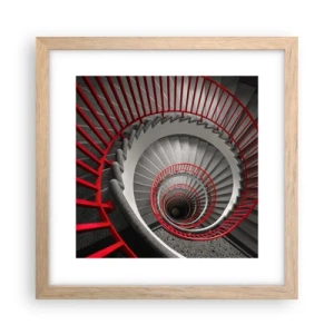 Poster in cornice rovere chiaro - I giochi dell'architettura - 30x30 cm
