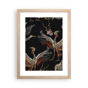 Poster in cornice rovere chiaro - Uccello fantastico - 30x40 cm