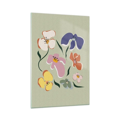 Quadro su vetro - Compagne delle viole - 70x100 cm