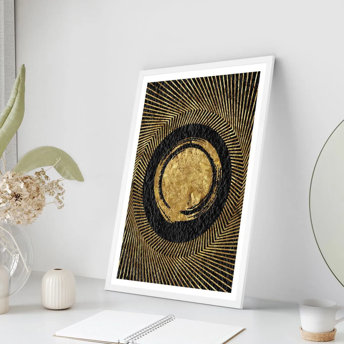 Poster in cornice bianca - Composizione glamour - 61x91 cm