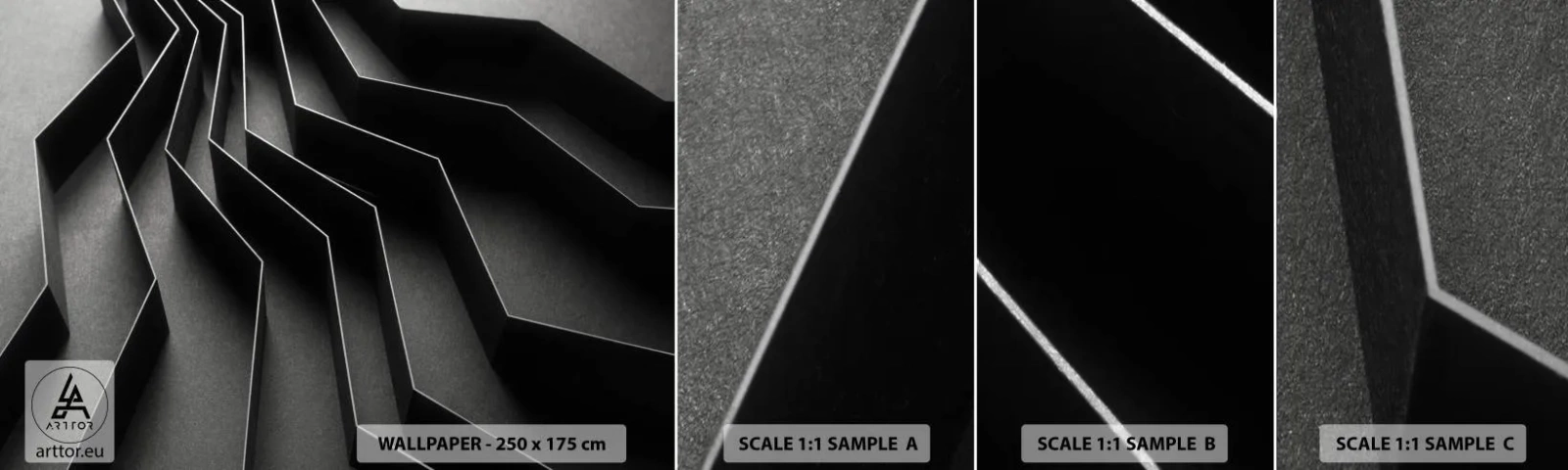 Campione di Fotomurale Adesivo Deluxe Sticker - Ordine tridimensionale - 3D, Labirinto, Moderno - 100x30 cm