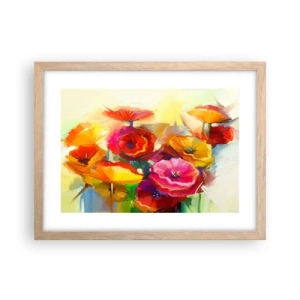 Poster in cornice rovere chiaro - Non solo rossi - 40x30 cm