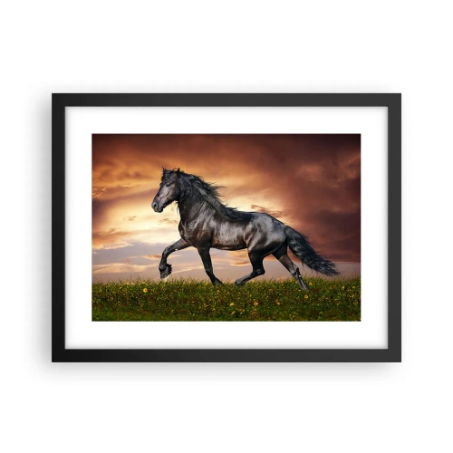 Poster in cornice nera - Il principe nero - 40x30 cm