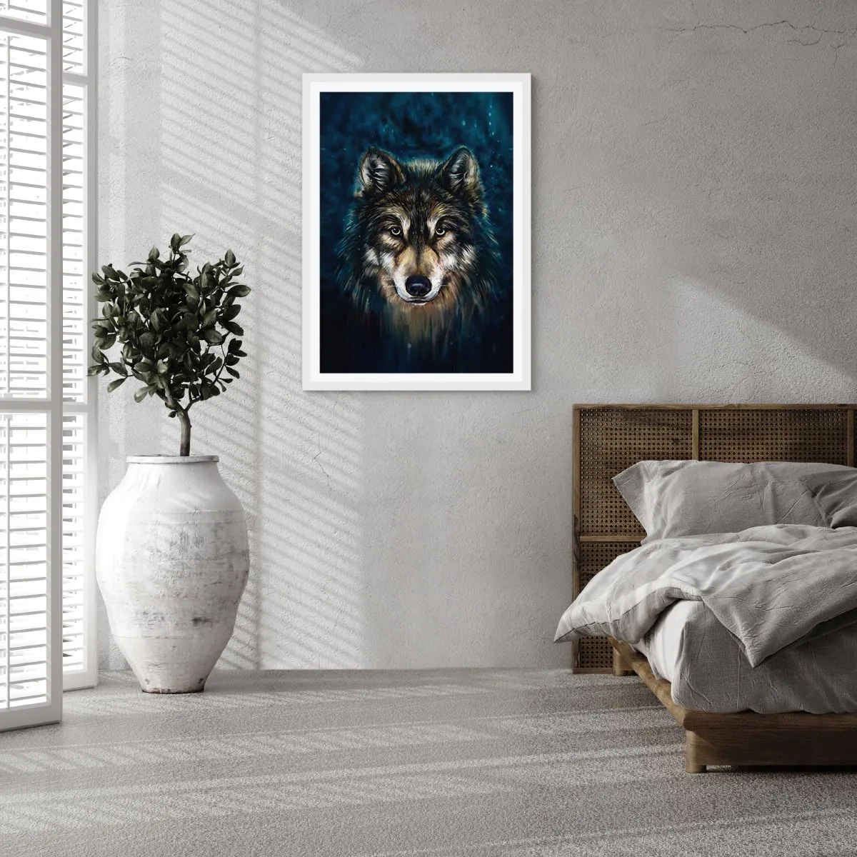Poster in cornice bianca - Alfa? E omega - 40x50 cm