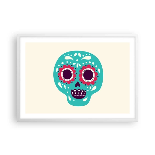 Poster in cornice bianca - Vita: un gioco fino alla morte - 70x50 cm