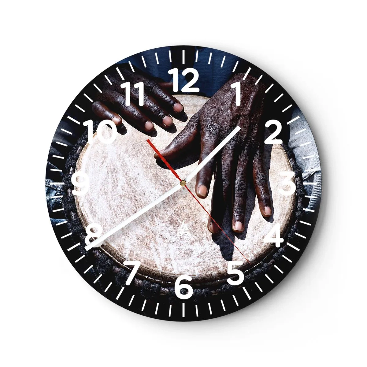 Orologio da parete - Orologio in Vetro - Vivi al tuo ritmo - 30x30 cm