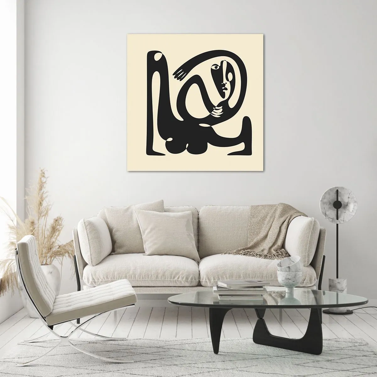 Quadro su vetro - Quasi Picasso - 40x40 cm