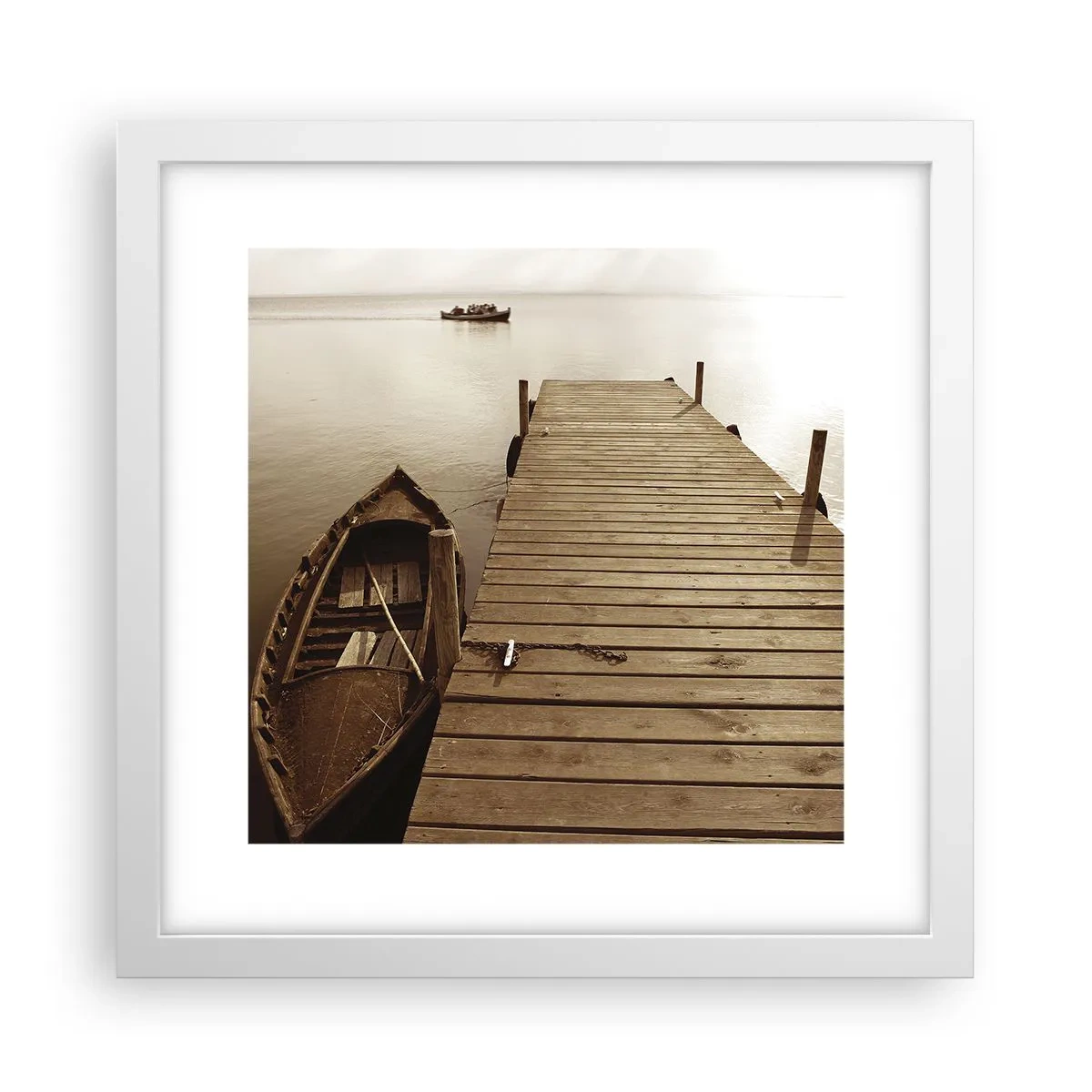 Poster in cornice bianca - La grande pace - 30x30 cm