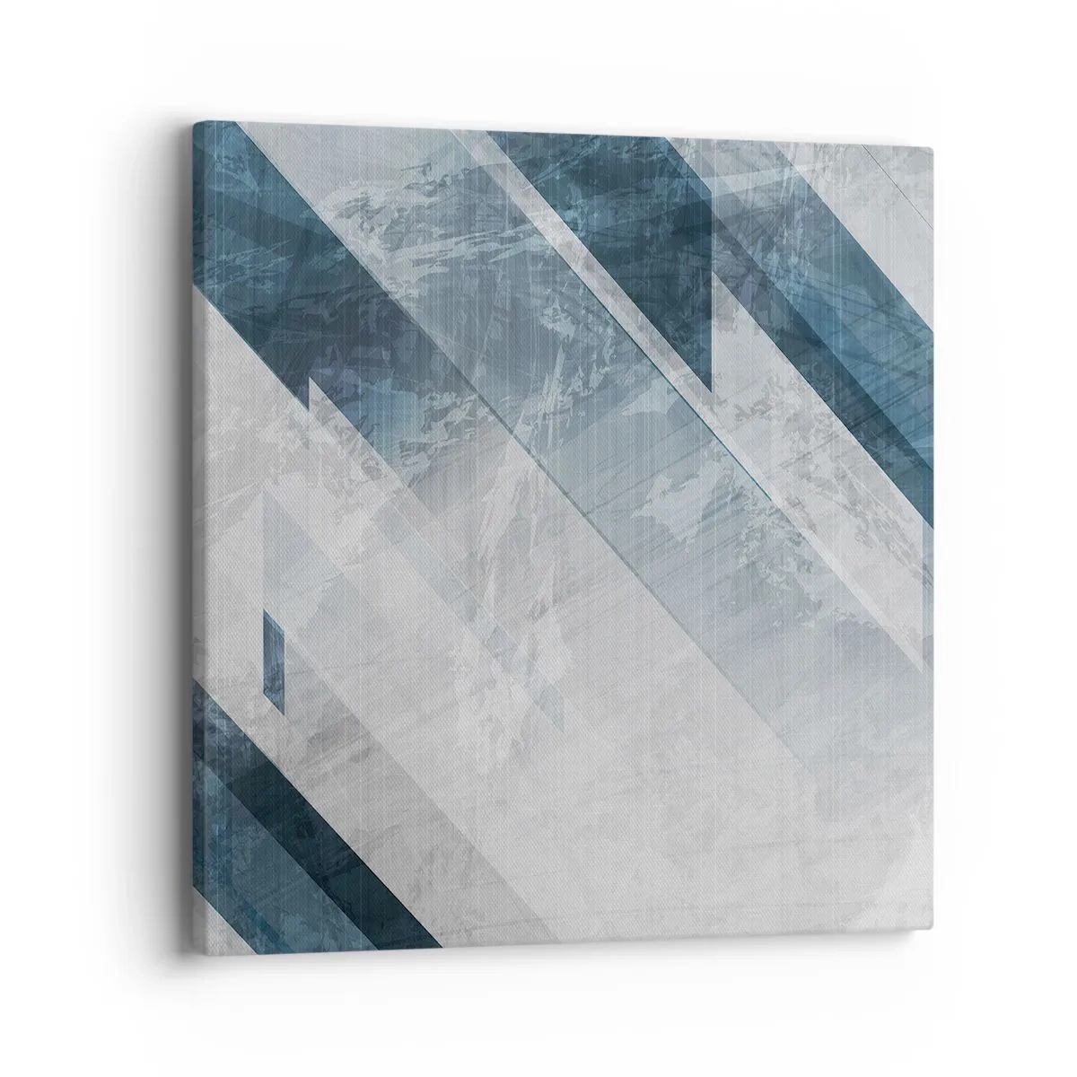 Quadro su tela - Stampe su Tela - Composizione spaziale: movimento in grigio - 40x40 cm