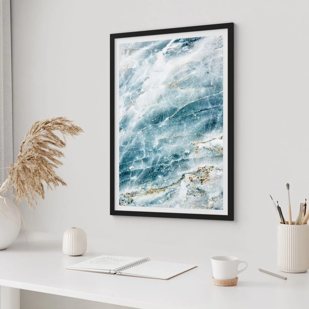 Poster in cornice nera - Mondo di ghiaccio - 40x50 cm