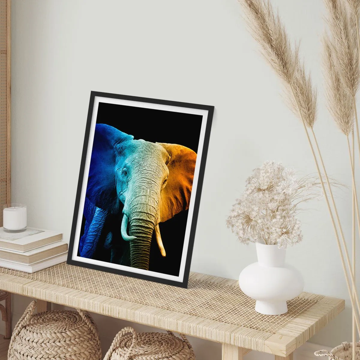 Poster in cornice nera - Eccentrico, non strano - 40x50 cm