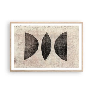 Poster in cornice rovere chiaro - Astrazione etnica - 91x61 cm