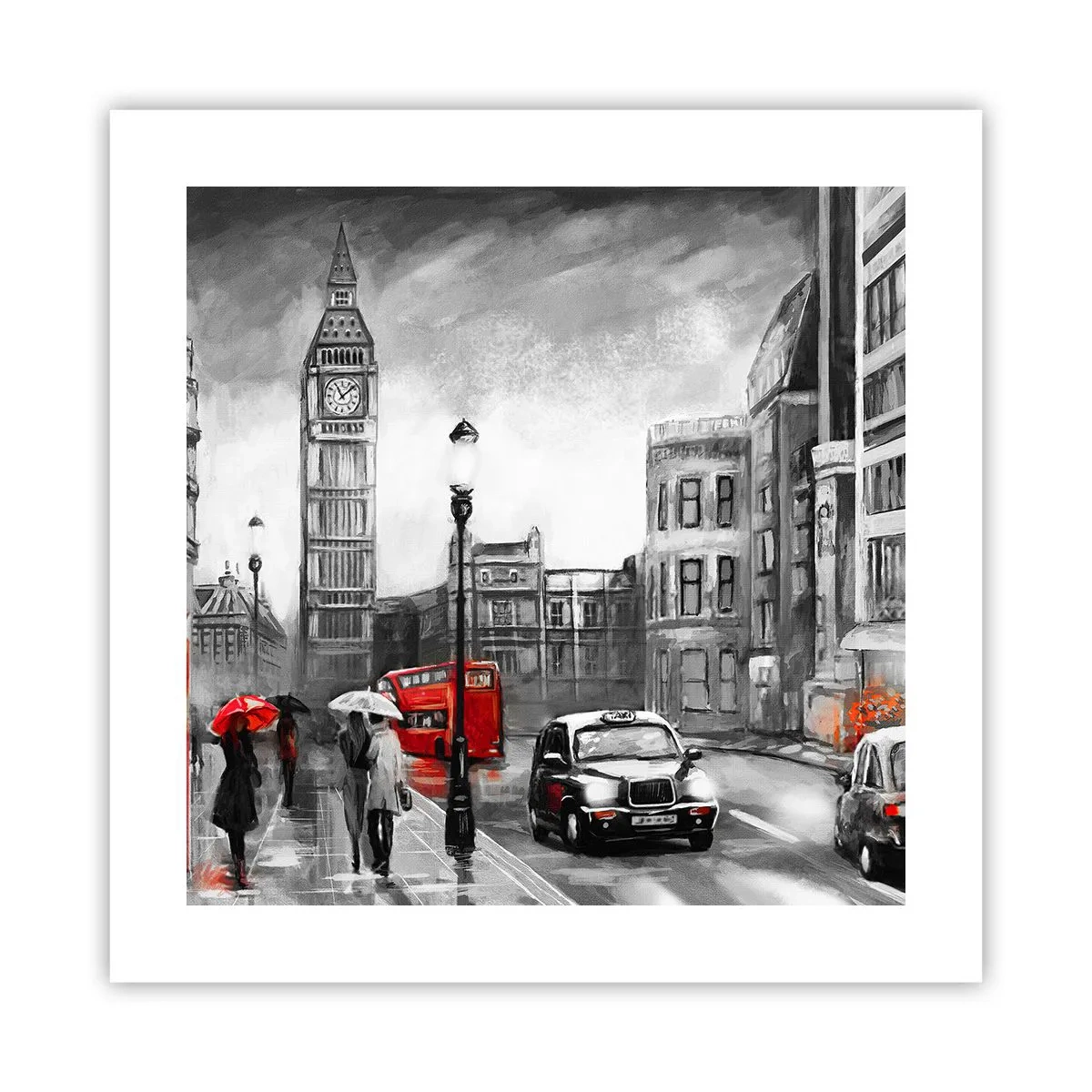 Poster - Una città per niente grigia - 40x40 cm