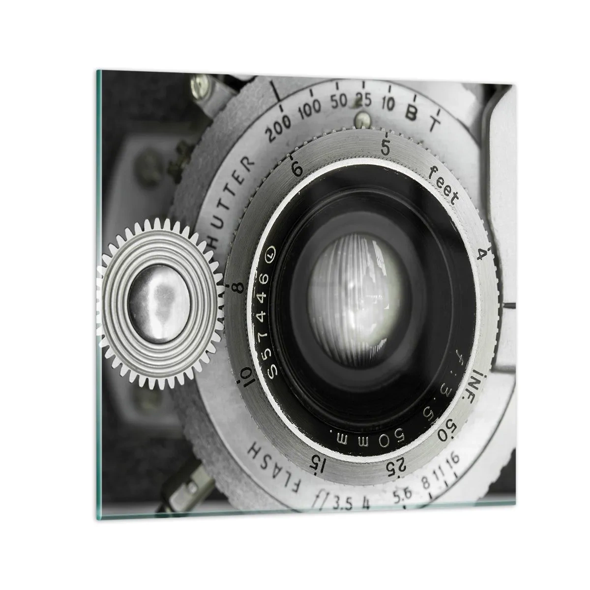 Quadro su vetro - Racconto su Hollywood - 70x70 cm